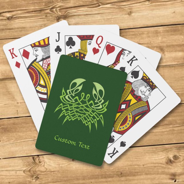 Baraja De Cartas Knot celta de cangrejo verde (Subido por el creador)