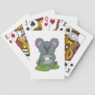 Baraja De Cartas Koala con café