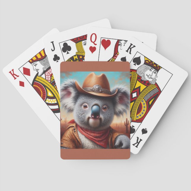 Baraja De Cartas Koala Cowboy (Reverso)