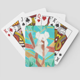 Baraja De Cartas Koala en árbol Arte abstracto original