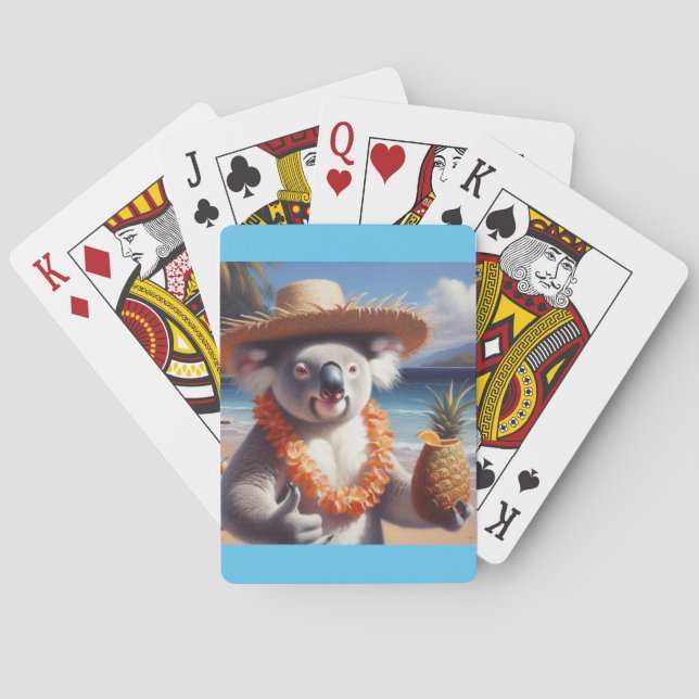 Baraja De Cartas Koala Luau (Reverso)