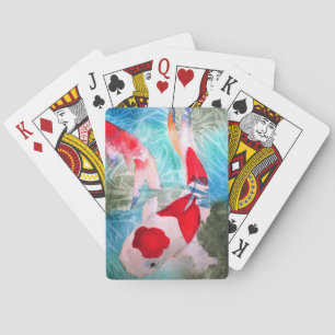 Baraja De Cartas Kohaku Koi 2 arte acuático japonés