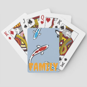 Baraja De Cartas Koi Fish   Zazzle_Growshop.