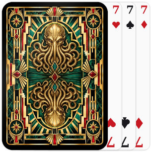 Baraja De Cartas Kraken, Art Deco Mitológico