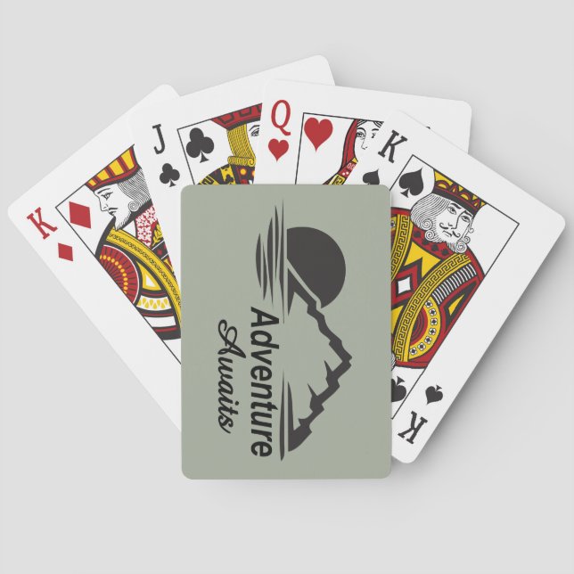 Baraja De Cartas La aventura aguarda la naturaleza Great Outdoors (Reverso)