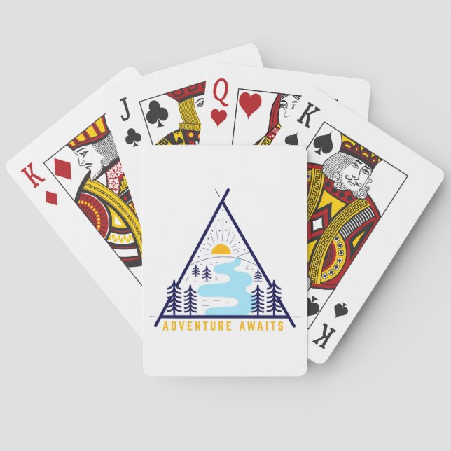 Baraja De Cartas La aventura de camping espera (Reverso)