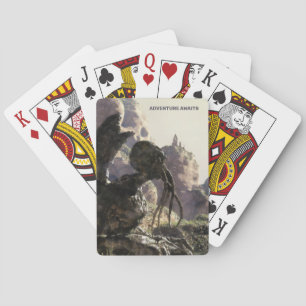 Baraja De Cartas La aventura espera. Paisaje de fantasía