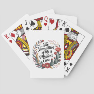 Baraja De Cartas La base de la vida es el cuidado de la madre