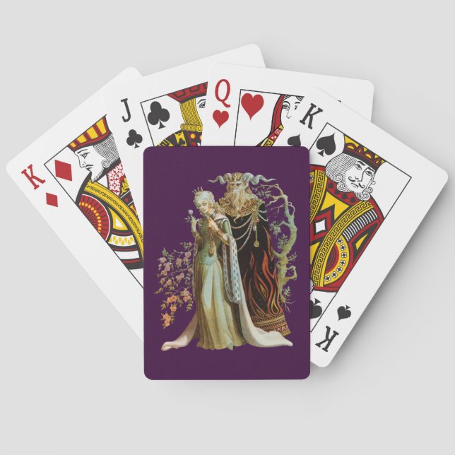 Baraja De Cartas La belleza y la bestia (Reverso)