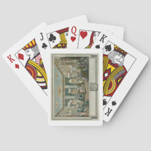 Baraja De Cartas La bola del vestido de noche en la casa del