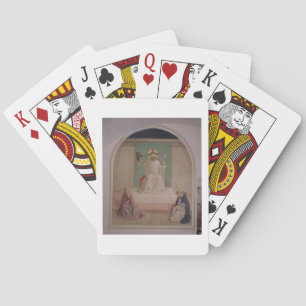 Baraja De Cartas La burla de Cristo con la Virgen y San Domi