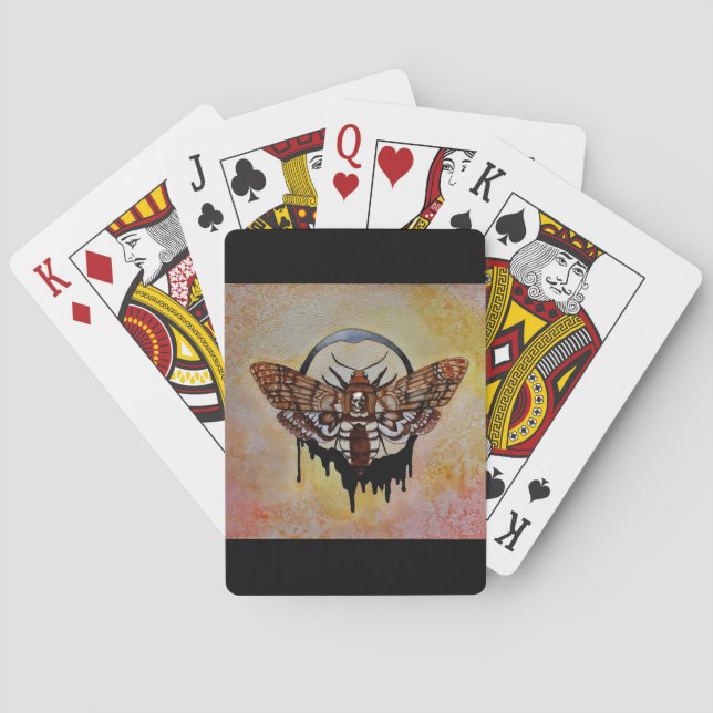 Baraja De Cartas La cabeza de la muerte, Hawk Moth (Reverso)