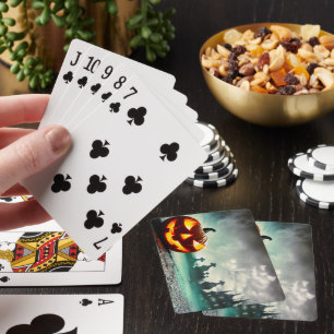 Baraja De Cartas La calabaza de Halloween luminosa de SlipperyJoe w