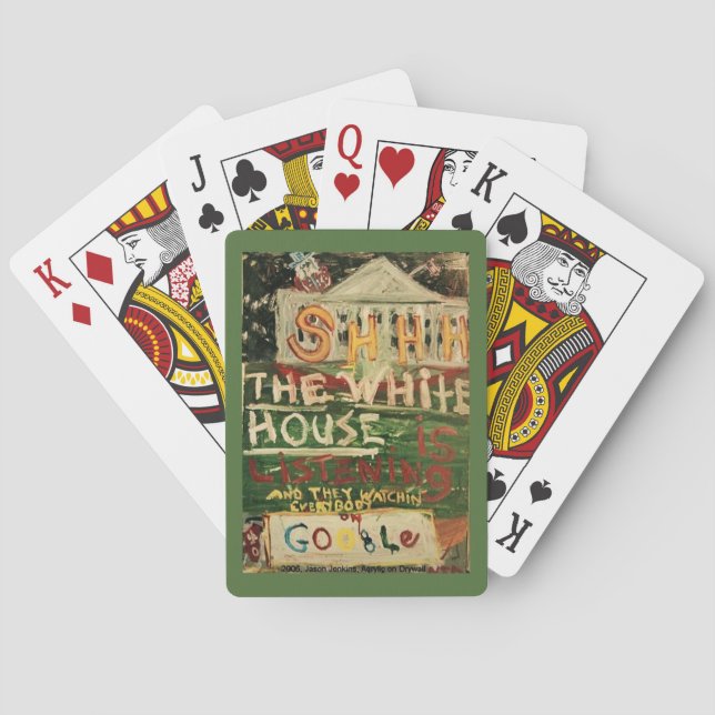 BARAJA DE CARTAS LA CASA BLANCA ESCUCHA (Reverso)