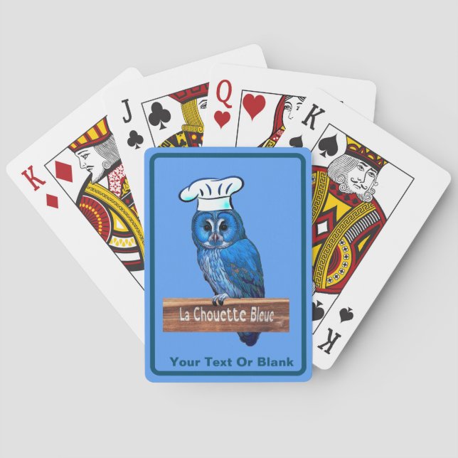 Baraja De Cartas La Chouette Bleue Cafe (Reverso)