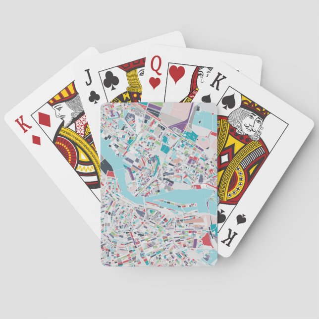 Baraja De Cartas La ciudad de Ámsterdam (Reverso)