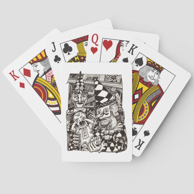 Baraja De Cartas La creación del hombre por (Reverso)