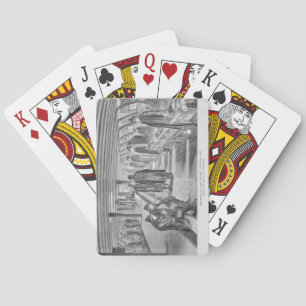 Baraja De Cartas La cubierta superior del "une" el buque hospital