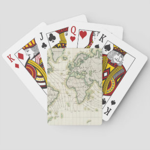 Baraja De Cartas La declinación magnética del mundo