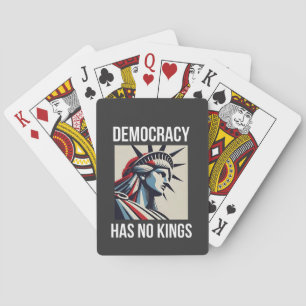Baraja De Cartas La democracia no tiene estatus de Rey Libertad par
