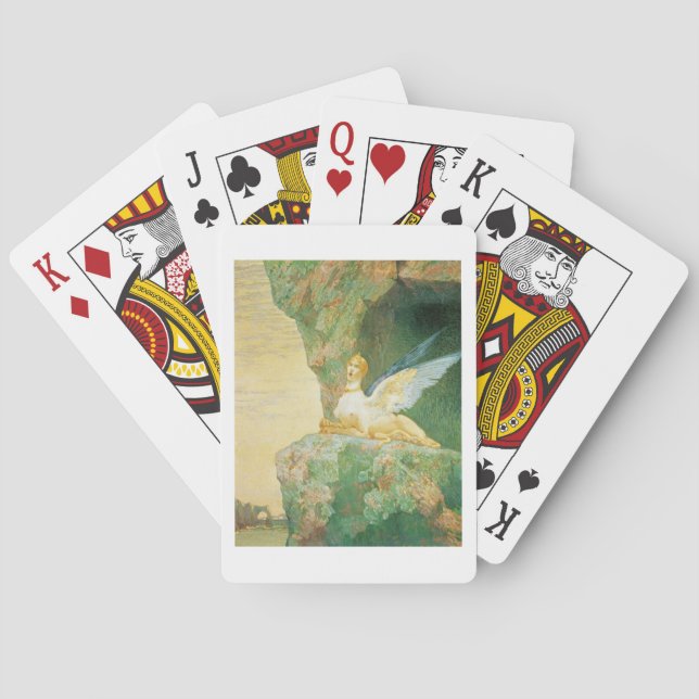 Baraja De Cartas La desesperación de la esfinge, 1890 (Reverso)