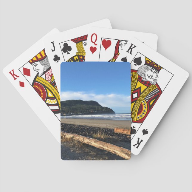 Baraja De Cartas La ensenada en la costa, Oregón (Reverso)