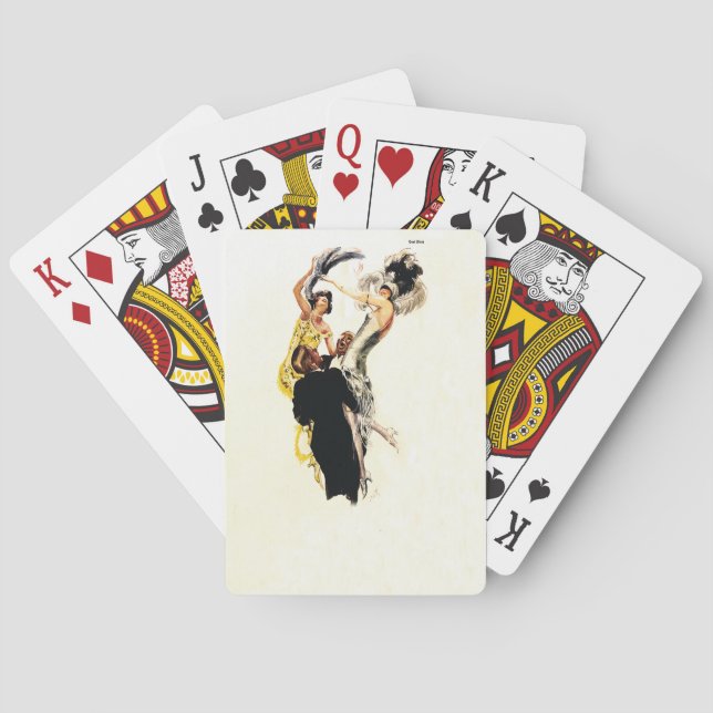 Baraja De Cartas La era del jazz Art Deco de los años 20 (Reverso)