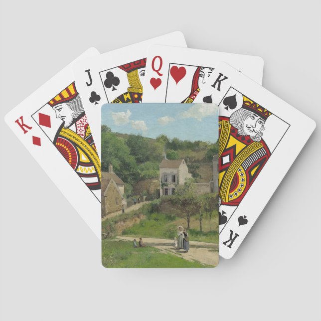 Baraja De Cartas La ermita de Pontoise Camille Pissarro (Reverso)