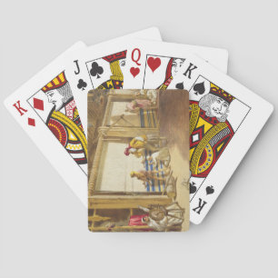Baraja De Cartas La escuela de la industria, Jubbulpore, 1863 del