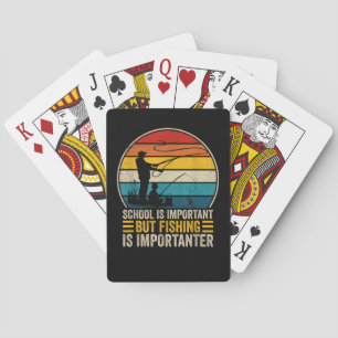 Baraja De Cartas La escuela es importante pero la pesca es más impo