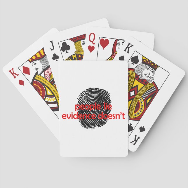 Baraja De Cartas La evidencia no miente (Reverso)