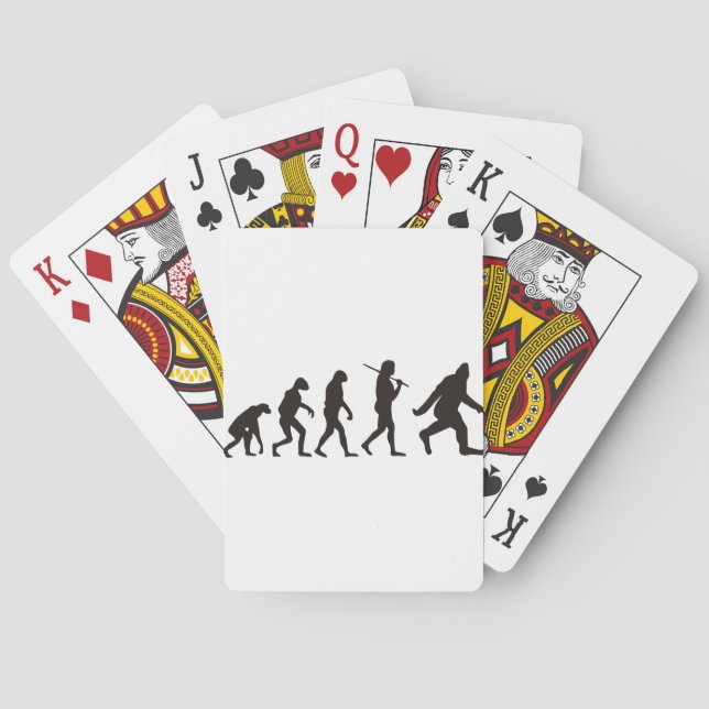 Baraja De Cartas La Evolución Del Pie Grande (Reverso)