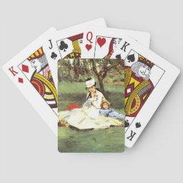 Baraja De Cartas La familia Monet en su jardín Edouard Manet