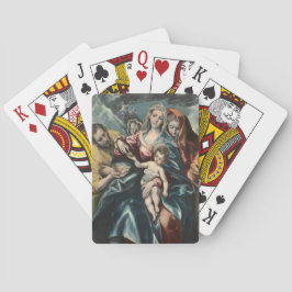 Baraja De Cartas La familia santa con Maria Magdalen El Greco