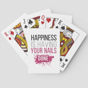 Baraja De Cartas La felicidad es tener tus uñas terminadas