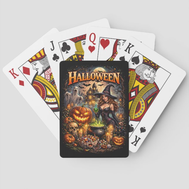 Baraja De Cartas La fiesta nocturna de la bruja (Reverso)