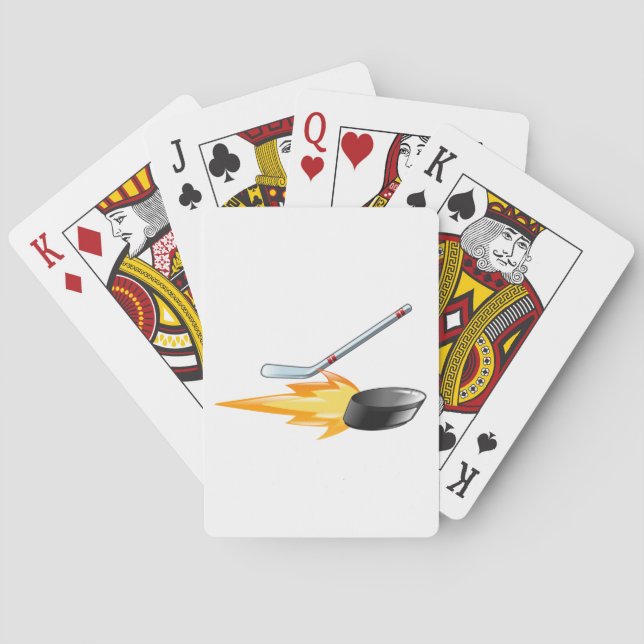 Baraja De Cartas La flamante polla de hockey (Reverso)