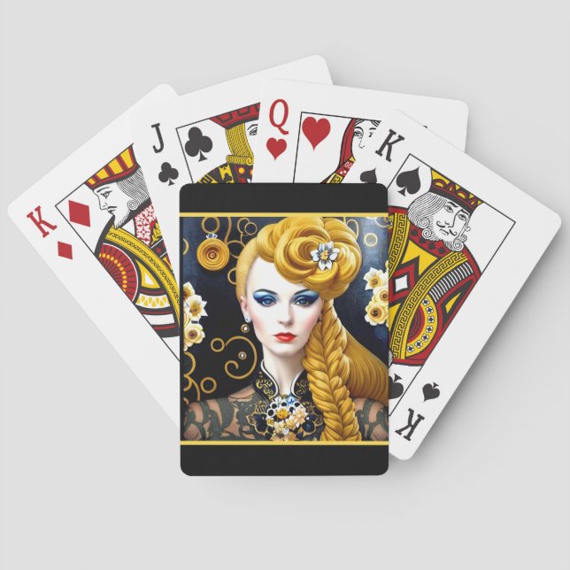Baraja De Cartas La Flapper Rubia (Reverso)