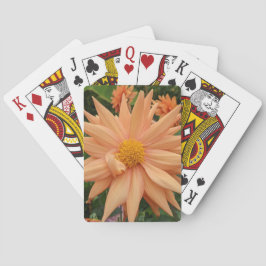 Baraja De Cartas La flor de la flor de la Naranja Dahlia