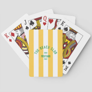Baraja De Cartas La franja de cabana amarilla Escudo Beach Club
