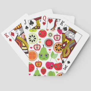 Baraja De Cartas la fruta embroma la manzana del ilustracion