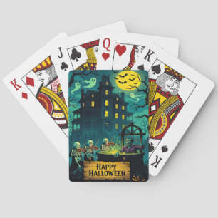 Baraja De Cartas La Fuente de Deseos de Zombies de la Mansión Embru
