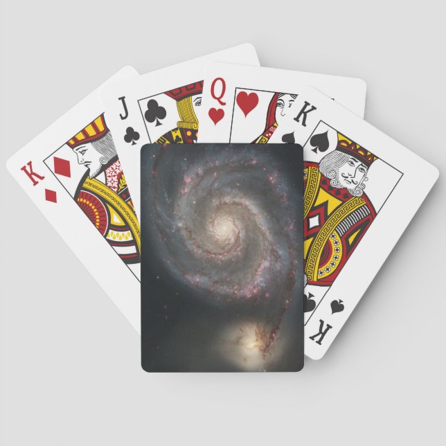 Baraja De Cartas La galaxia del Remolino M51 & Compañera en el espa (Reverso)