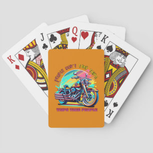 Baraja De Cartas La gente no hace viajes: Bicicleta estilo retro vi