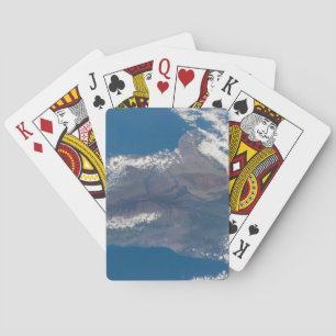 Baraja De Cartas La Gran Isla De Hawaii Y Sus Montañas