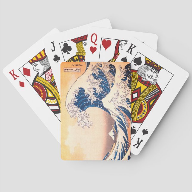 Baraja De Cartas La Gran Ola - Arte japonés   (Reverso)