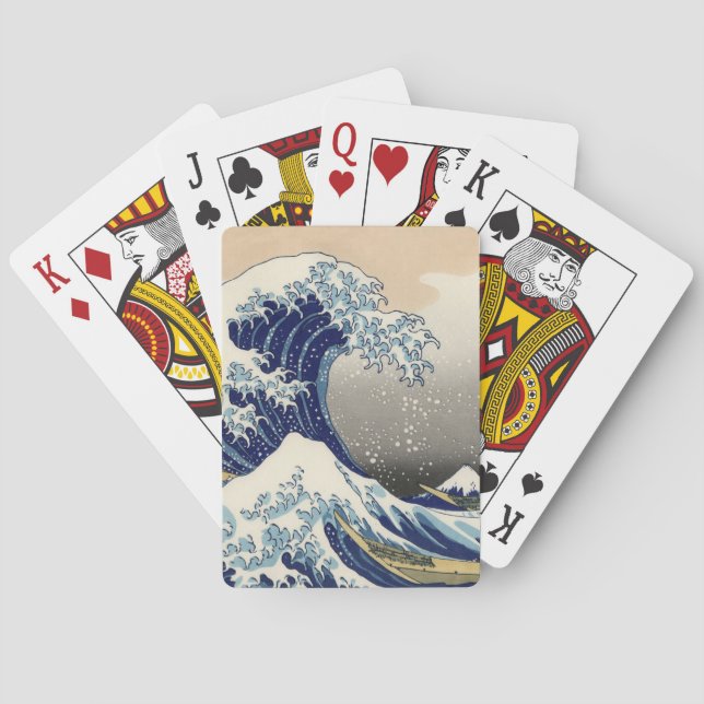 Baraja De Cartas La gran ola de Kanagawa Hokusai (Reverso)