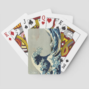 Baraja De Cartas La gran ola de Katsushika Hokusai en Kanagawa