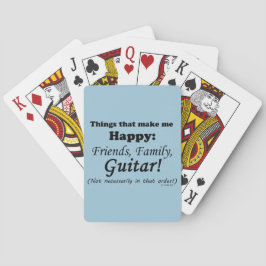Baraja De Cartas La guitarra me hace feliz