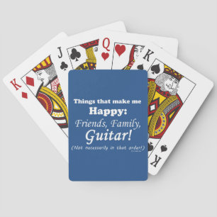 Baraja De Cartas La guitarra me hace feliz